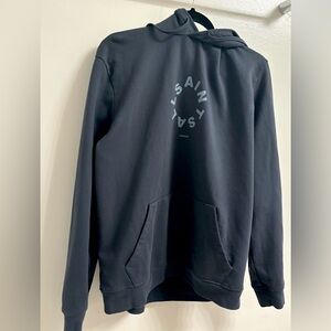 All Saints Over-Sized Circle Logo Hoodie